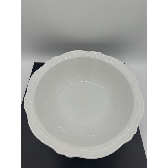 Hutschenreuther Vikroria Weis White Scalloped Bavaria Serving Vegetable Bowl 10” - Picture 7 of 7